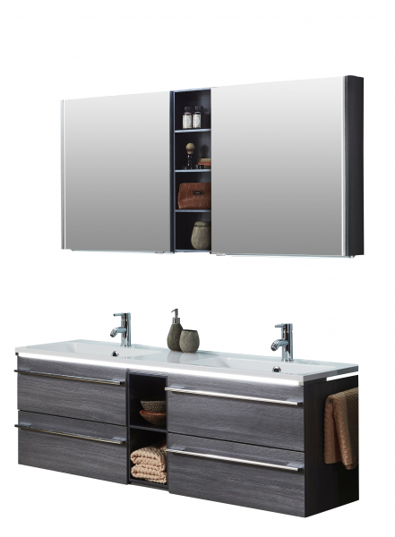 Marlin Bad 3250 Badmöbel Set 140 cm breit - Set 2