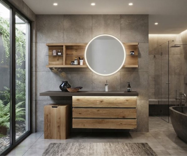 Thielemeyer Fresh Massivholz Badmöbelset 800001/801001 - 177 cm