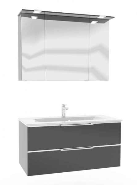 Pelipal TrenTino Badmöbel Set 107 cm breit - Spiegelschrank wählbar