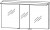 Spiegelschrank 140 cm S2A431477 - für Doppelwaschtisch-Lösung