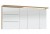 Spiegelschrank-Set 140 cm SET40142L, Spiegelschrank S2A 4390 1D: 3 Doppelspiegeltüren, 2 Mittelwände, 6 Glasfachböden, 1 Schalter-Steckdosen-Element Spiegelschrank S2A 435B 1D L: 1 Doppelspiegeltür, 2 sandgestrahlte LED-Lichtfenster, 2 beleuchtete Glasfac