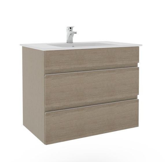 Marlin Bad 3290 Waschtisch mit Unterschrank - 80 cm breit