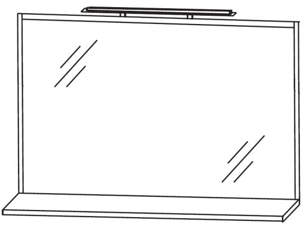 Puris Fresh Badspiegel 120 cm breit FSA4512B1