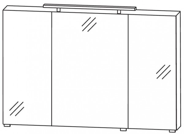 Puris Quada Spiegelschrank 120 cm breit S2A531267