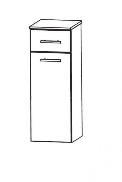 Puris Speed Bad-Highboard mit Wäschekippe 40 cm breit HBA554AW