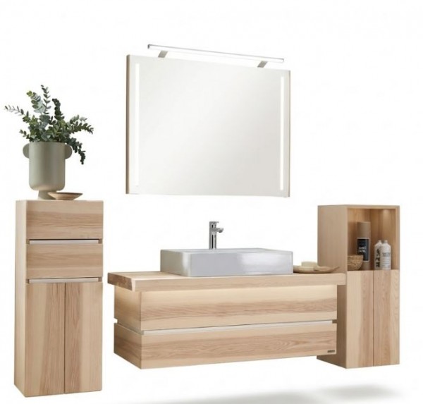 Thielemeyer Fresh Massivholz Badmöbelset 800289/801289 - Vorschlag 23 - 122 cm