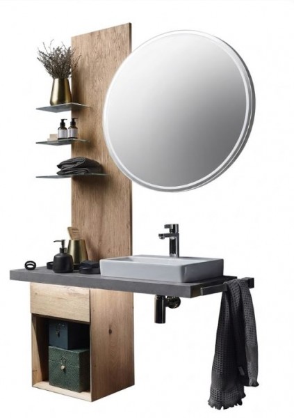 Thielemeyer Fresh Massivholz Badmöbelset 800789/801789 - Vorschlag 17 - 114 cm