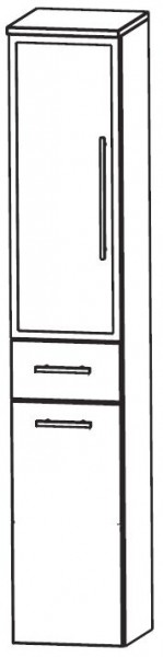 Puris Crescendo Bad-Hochschrank mit Wäschekippe 30 cm breit HNA053B7W