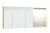 Spiegelschrank 140 cm SET41146R,bestehend aus Spiegelschrank (S2A 4390 1D) 3 Doppelspiegeltüren 2 Mittelwände, 6 Glasfachböden 1 Schalter-Steckdosen-Element bestehend aus Regal (RG 435B) 2 beleuchtete Glasfachböden 2 x 1 Watt 2 x 36 Lumen / (3000 -) 6500 
