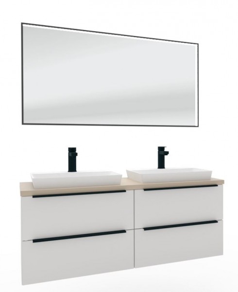 Puris Aspekt Badmöbel Set / Doppelwaschplatz - 120 cm