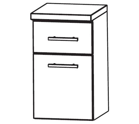 Puris Classic Line Bad-Unterschrank 40 cm breit UNA344A7M