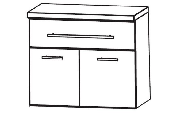 Puris Swing Bad-Unterschrank 60 cm breit UNA326A7M