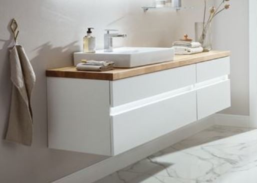 b.essence Set - Waschtisch mit Unterschrank - 160 cm breit