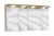 Spiegelschrank 120 cm SET40123L,Spiegelschrank S2A 4390 13: 3 Spiegeldrehtüren auf Trägerplatte, 2 Mittelwände, 6 Glasfachböden, 1 Schalter-Steckdosen-Element, inkl. Converter 30 Watt Spiegelschrank S2A 4330 13: 1 Spiegeldrehtür auf Trägerplatte, Außenkan