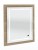 SET456001 Flächenspiegel auf Trägerplatte in Korpusdekor, Spiegel 50 cm breit, 64 cm hoch, 2 LED Streifen senkrecht, 2 LED Streifen waagerecht, 1 Touch LED Dimmer - Maße: 3,9x60x74 cm