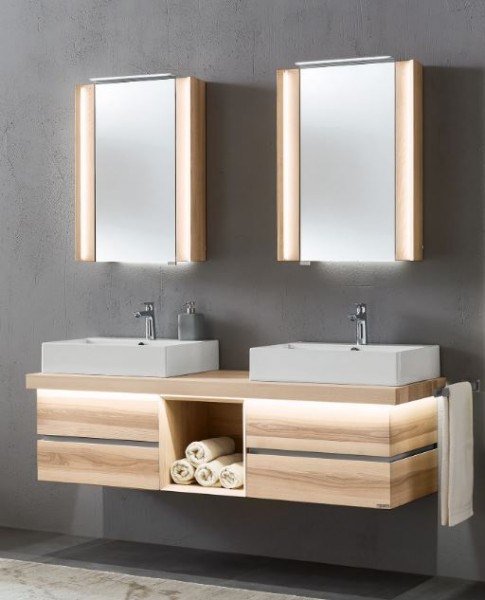 Thielemeyer Fresh Massivholz Badmöbelset 801394 - Komplettset 4-teilig / 177 cm