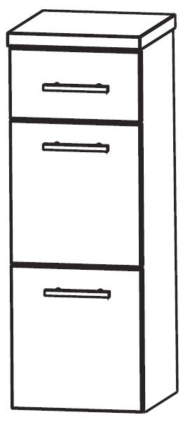 Puris Crescendo Bad-Highboard 40 cm breit HBA564A7M