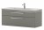 Waschtischunterschrank mit 2 Auszügen, Abdeckplatte, Dekorplatte - Maße: 47x120x52,4 cm