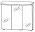Spiegelschrank 70 cm S2A437S2