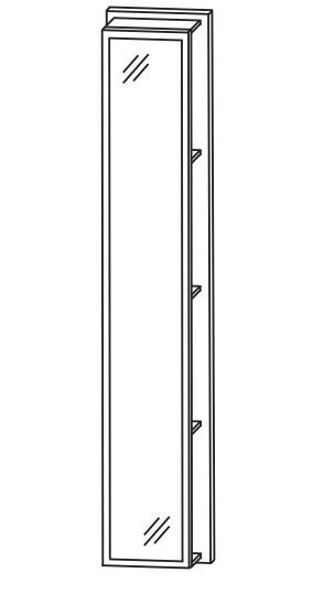 Puris Fine Line Bad-Hochschrank-Regal 30 cm breit RG103002