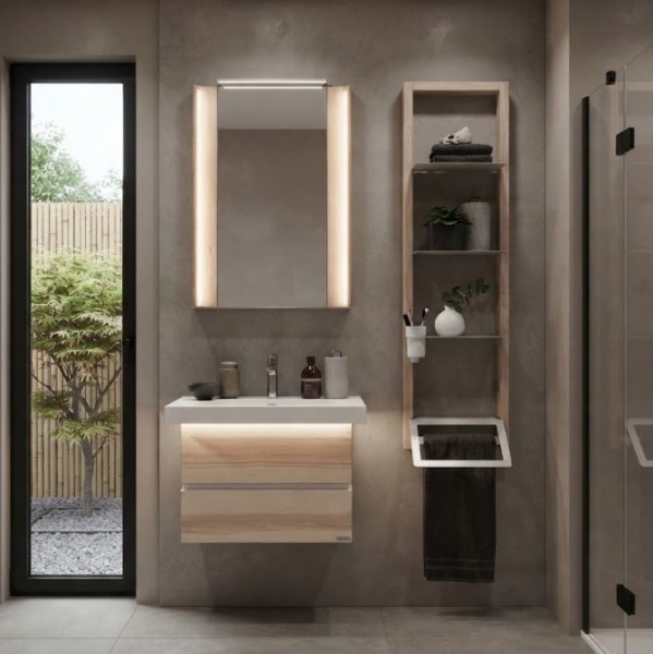 Thielemeyer Fresh Massivholz Badmöbelset 800362/801362 - Vorschlag 1 - 62 cm