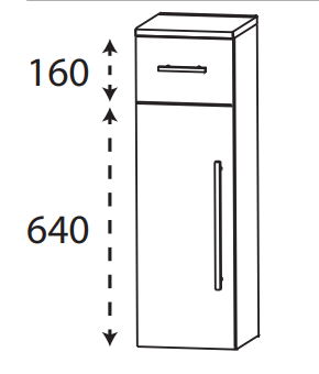 Puris Protection1 - Highboard HBA553A01 L/R / 30 oder 40 cm