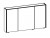 SEEE00112 Spiegelschrank inkl. LED Profil rechts und links, Aufsatzleuchte optional - Maße: 70,3x123,2x17,2 cm