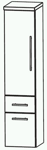 Puris Swing Bad-Mittelschrank 40 cm breit MNA884A7M
