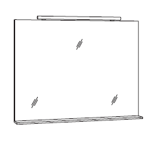 Marlin Bad 3060 Badspiegel 90 cm breit SPANB9