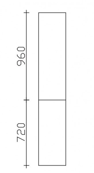 Pelipal Neutraler Bad-Hochschrank 2 Türen - Breite und Tiefe wählbar
