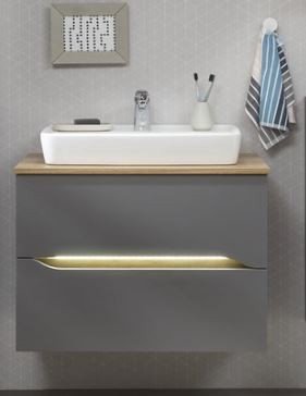 Pelipal Quickset 357 - Aufsatzwaschtisch mit Unterschrank 72 cm breit