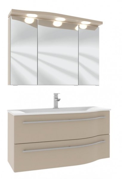 Puris Swing Badmöbelset - 90 cm / geschwungene Seite rechts
