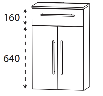 Puris Protection1 - Highboard HBA556A01 / 60 cm