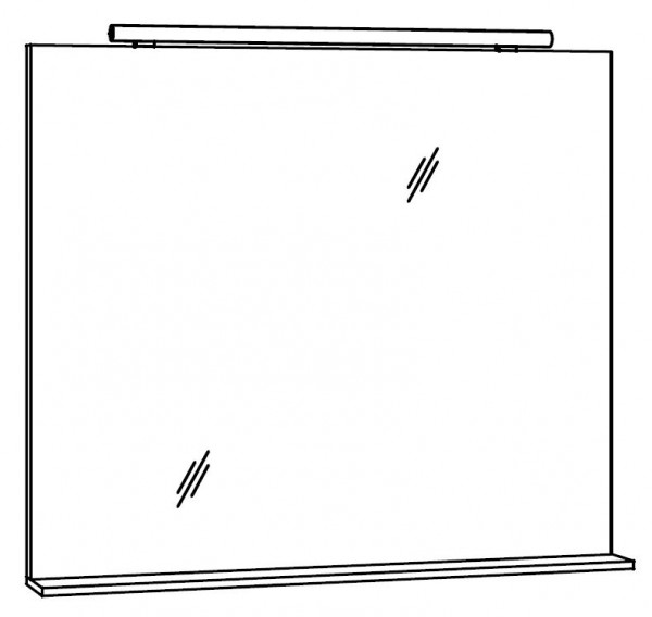 Marlin Bad 3060 Badspiegel 80 cm breit SPANB8
