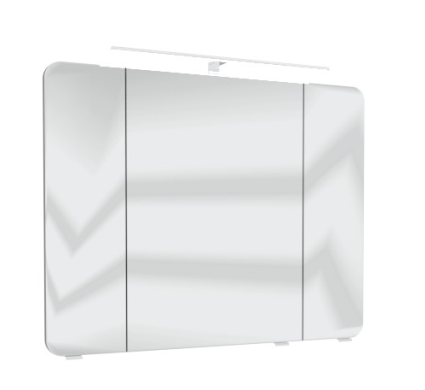 Pelipal 4005 Spiegelschrank mit LED-Aufsatzleuchte 90 cm breit