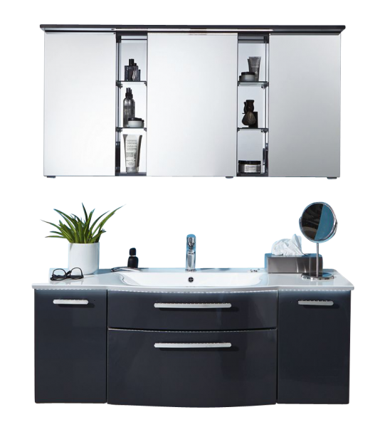 Puris Linea Badmöbel Set 131,2 cm breit – Set 2