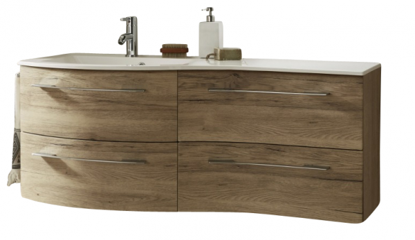 Marlin Bad 3280 Waschtisch mit Unterschrank 120 cm / Waschtisch links - Variante 2