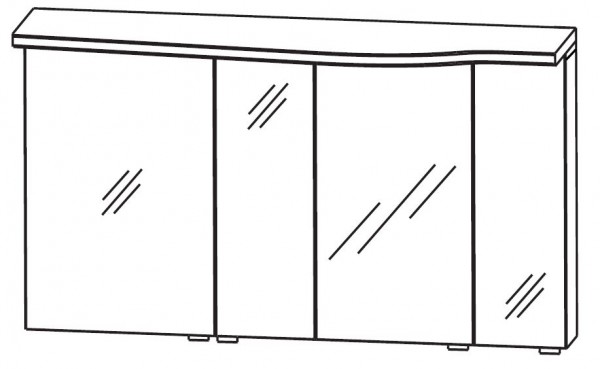 Puris Swing Spiegelschrank 140 cm breit SET40143L