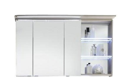 Pelipal Contea Spiegelschrank 120 cm breit links CT-S3D7-1173-L-16 / CT-S3D8-1173-L-16