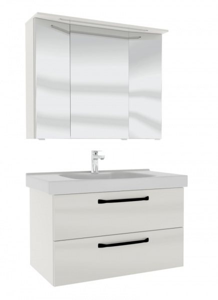 Pelipal TrenTino Badmöbel Set 92 cm breit - Spiegelschrank wählbar
