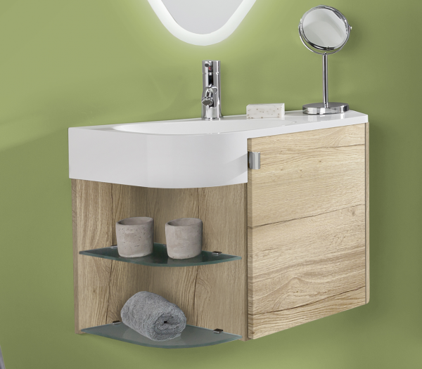 Marlin Gästebad 3010.3 – Sun Waschtisch mit Unterschrank 65 cm breit