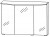 Spiegelschrank 90 cm S2A438S3