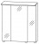 Spiegelschrank 70 cm S2A537068 