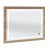SET459001 Flächenspiegel, 1 Trägerplatte in Korpusdekor, 1 Flächenspiegel 80 cm breit und 64 cm hoch, 2 LED Streifen waagerecht sowie senkrecht, mit Touch LED Dimmer - Maße: 3,9x90x74 cm