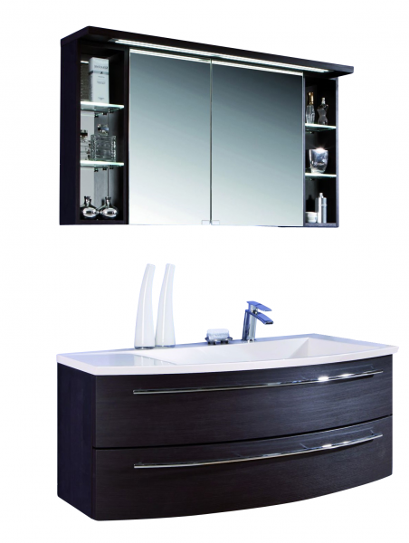 Puris Crescendo Badmöbel-Set 120 cm breit kombinierbar - Becken rechts