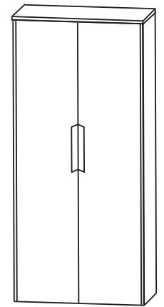 Puris d.light Bad-Mittelschrank 62,2 cm breit MNA816A D