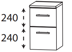 Puris Protection1 - Unterschrank UNA363A01 / 30 oder 40 cm