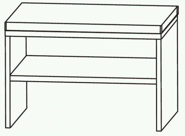 Puris Swing Bad-Sitzbank 60 cm breit SETBANK6