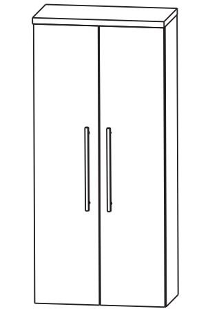 Puris Fine Line Bad-Mittelschrank 60 cm breit MNA816A7