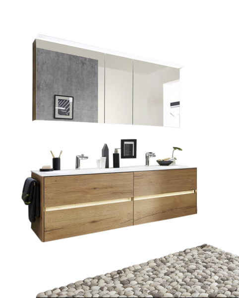 Pelipal 6010 Badmöbel Set 153 cm breit - Set 8.4